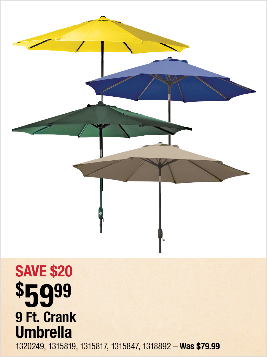 9 Ft. Crank Umbrella
